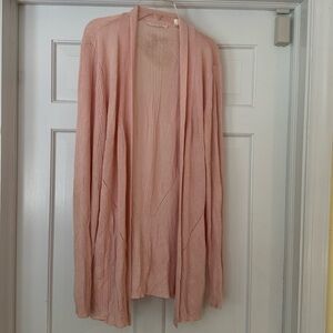 Cyrus peachy light pink cardigan size L